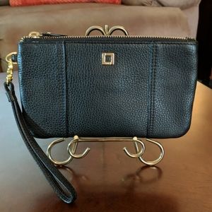NWOT Black Leather Lodis Pouch